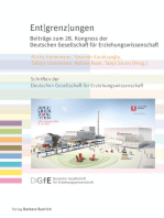 Entgrenzungen: Beiträge zum 28. Kongress der Deutschen Gesellschaft für Erziehungswissenschaft