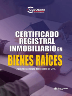 Certificado Registral Inmobiliario en Bienes Raices