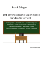 101 psychologische Experimente für den Unterricht: Sekundarstufe II