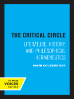 The Critical Circle: Literature, History, and Philosophical Hermeneutics