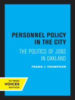 Personnel Policy in the City: The Politics of Jobs in Oakland