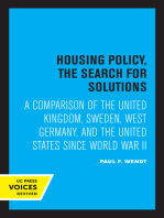 Housing Policy, the Search for Solutions: A Comparison of the United Kingdom, Sweden, West Germany, and the United States since World War II