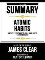 Extended Summary - Atomic Habits: Based On The Book By James Clear