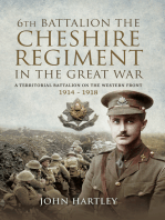 6th Battalion, the Cheshire Regiment in the Great War: A Territorial Battalion on the Western Front 1914–1918