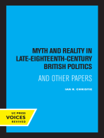 Myth and Reality In Late Eighteenth Century British Politics