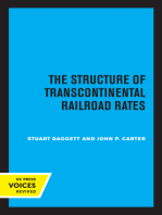 The Structure of Transcontinental Railroad Rates: A Publication of the Bureau of Business and Economic Research, University of California