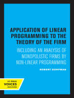 Application of Linear Programming to the Theory of the Firm: Including an Analysis of Monopolistic Firms by Non-Linear Programming