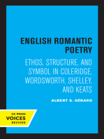 English Romantic Poetry: Ethos, Structure, and Symbol in Coleridge, Wordsworth, Shelley, and Keats