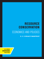Resource Conservation: Economics and Policies