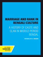 Marriage and Rank in Bengali Culture: A History of Caste and Clan in Middle-Period Bengal