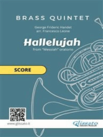 Brass Quintet "Hallelujah" by Handel - score