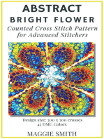 Abstract Bright Flower | Counted Cross Stitch Pattern for Advanced Stitchers