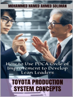 How to Use PDCA Cycle of Improvement to Develop Lean Leaders: Toyota Production System Concepts