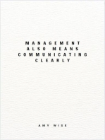 Management Also Means Communicating Clearly