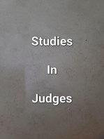 Studies In Judges