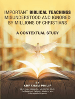Biblical Teachings Misunderstood and Ignored By Millions of Christians: A Contextual Study