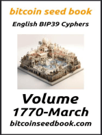 Bitcoin Seed Book English BIP39 Cyphers Volume 1770-March: Bitcoin Seed Book 1770, #3