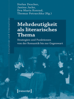 Mehrdeutigkeit als literarisches Thema: Strategien und Funktionen von der Romantik bis zur Gegenwart