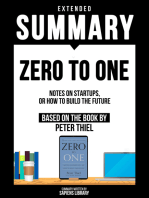 Extended Summary - Zero To One