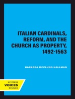 Italian Cardinals, Reform, and the Church as Property, 1492-1563