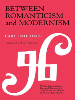 Between Romanticism and Modernism