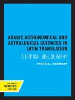 Arabic Astronomical and Astrological Sciences in Latin Translation: A Critical Bibliography
