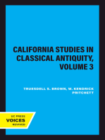 California Studies in Classical Antiquity, Volume 3