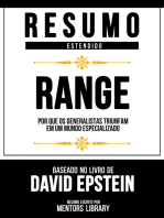 Resumo Estendido: Range: Baseado No Livro De David Epstein