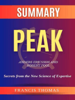 Summary of Peak by Anders Ericsson and Robert Pool:Secrets from the New Science of Expertise