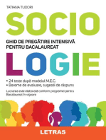 Sociologie: Ghid De Pregatire Intensiva Pentru Bacalaureat