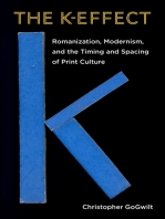 The K-Effect: Romanization, Modernism, and the Timing and Spacing of Print Culture