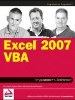 Excel 2007 VBA Programmer's Reference