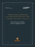Temas para repensar la Constitución de 1993: A treinta años de su vigencia. Libro homenaje al profesor Francisco Eguiguren Praeli