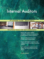 Internal Auditors A Complete Guide - 2024 Edition