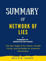 Summary of Network of Lies by Brian Stelter: The Epic Saga of Fox News, Donald Trump, and the Battle for American Democracy