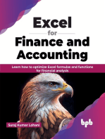 Excel for Finance and Accounting: Learn how to optimize Excel formulas and functions for financial analysis (English Edition)