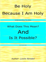 Be Holy