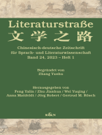 Literaturstraße: Chinesisch-deutsche Zeitschrift für Sprach- und Literaturwissenschaft, Band 24, 2023 – Heft 1