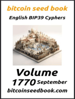 Bitcoin Seed Book English BIP39 Cyphers Volume 1770-September: Bitcoin Seed Book 1770, #9