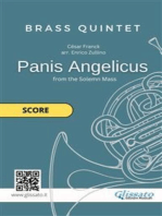 Brass Quintet "Panis Angelicus" score