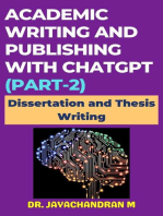 Academic Writing and Publishing with ChatGPT (Part-2): Dissertation and Thesis Writing