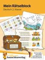 Mein Rätselblock Deutsch 2. Klasse: Rätsel für kluge Köpfe mit Lösungen - Förderung mit Freude