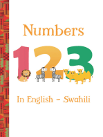 Numbers 123 in English — Swahili