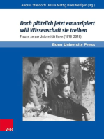 Doch plötzlich jetzt emanzipiert will Wissenschaft sie treiben: Frauen an der Universität Bonn (1818–2018)