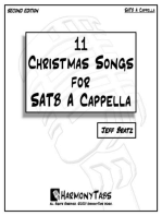 11 Christmas Songs For SATB A Cappella: Second Edition