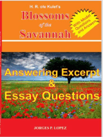 H R ole Kulet's Blossoms of the Savannah: Answering Excerpt & Essay Questions: A Guide Book to H R ole Kulet's Blossoms of the Savannah, #3