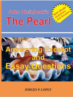 John Steinbeck's The Pearl: Answering Excerpt and Essay Questions: Reading John Steinbeck's The Pearl, #3