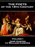 The Poets of the 18th Century - Volume 1: Volume I – Jane Austen to William Cowper