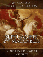 Septuagint - 2ⁿᵈ Maccabees