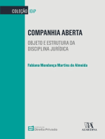 Companhia Aberta: Objeto e estrutura da disciplina jurídica